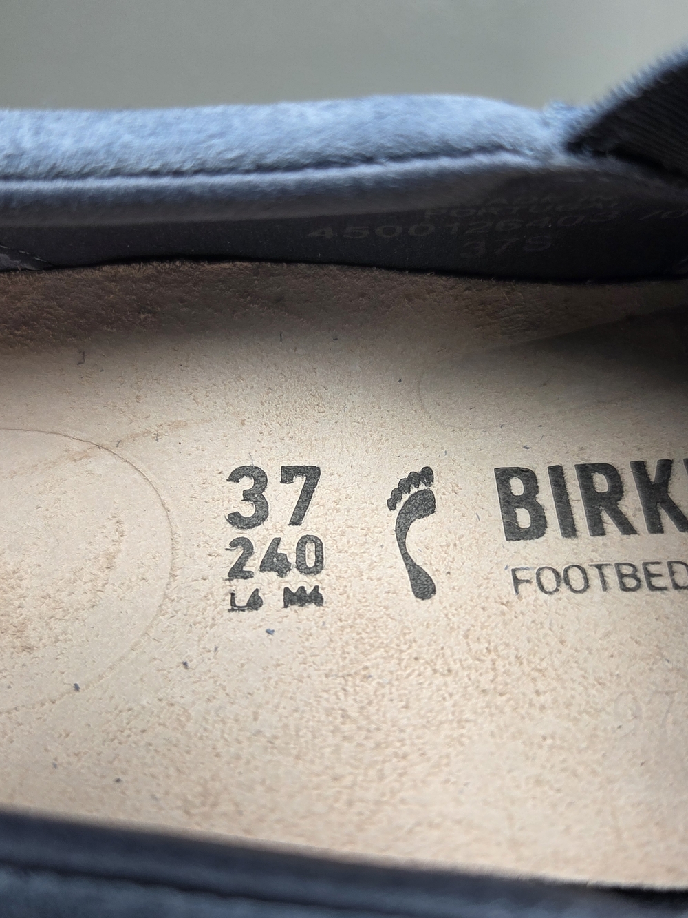 Birkenstock Oswego Blue Suede Slip On Sneakers Women' Size 6 - Picture 8 of 8